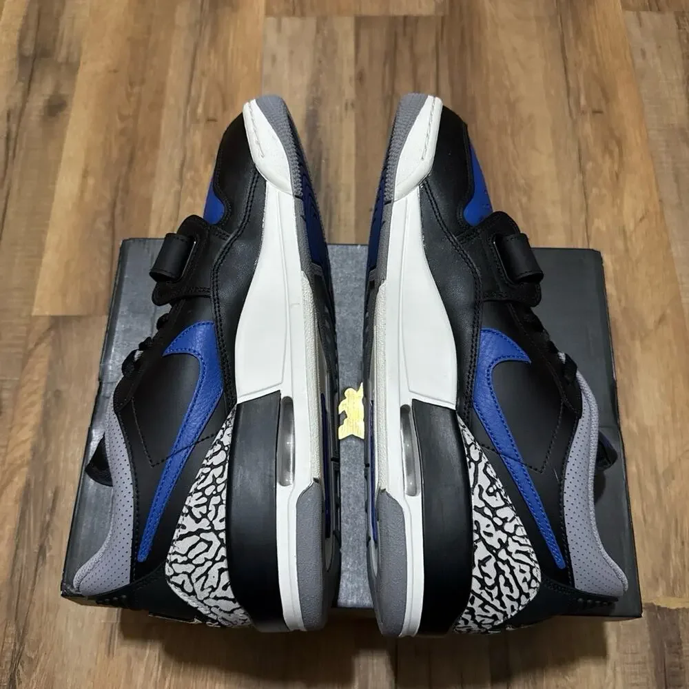 Air Jordan Legacy 312 Low Black Game Royal Cement CD7069-041 Size 11.5